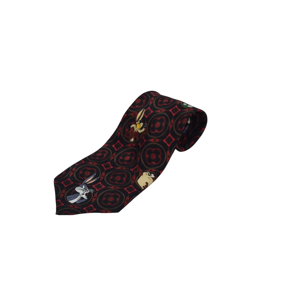 New Old Stock Vintage Looney Tunes Necktie Bugs Bunny Taz Wile E. Coyote‎